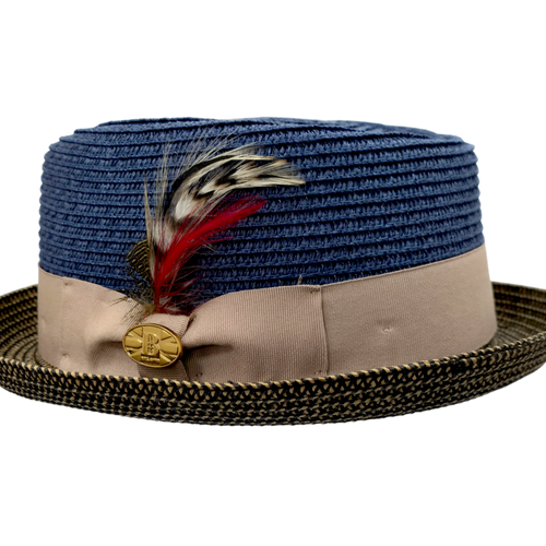 Bullantic Paper Straw Diamond Crown Hat
