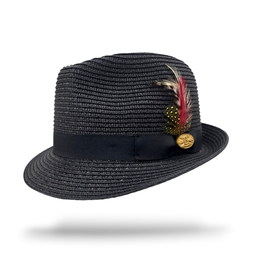 Summer Paper Straw Trilby Hat