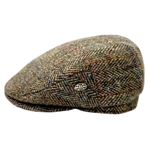 Harris Tweed Wool Flat Cap