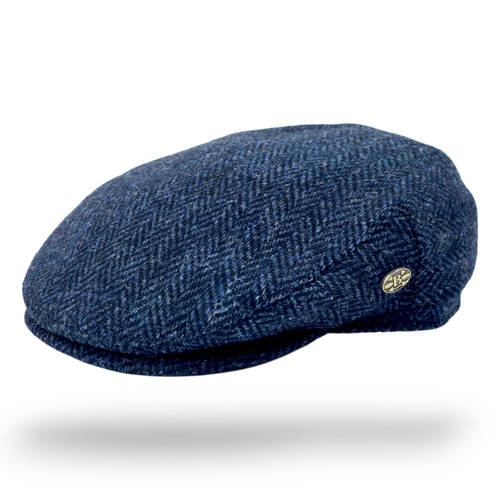 Harris Herringbone Wool Flat Cap