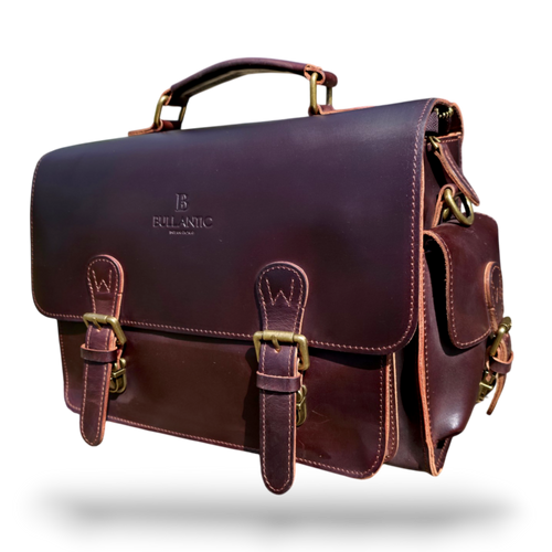 Bullantic Artisan Satchel — Men's Vintage Crazy Horse Leather Briefcase