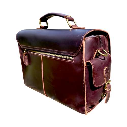 Bullantic Artisan Satchel — Men's Vintage Crazy Horse Leather Briefcase