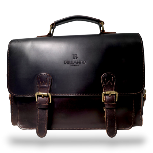Bullantic Artisan Satchel — Men's Vintage Crazy Horse Leather Briefcase