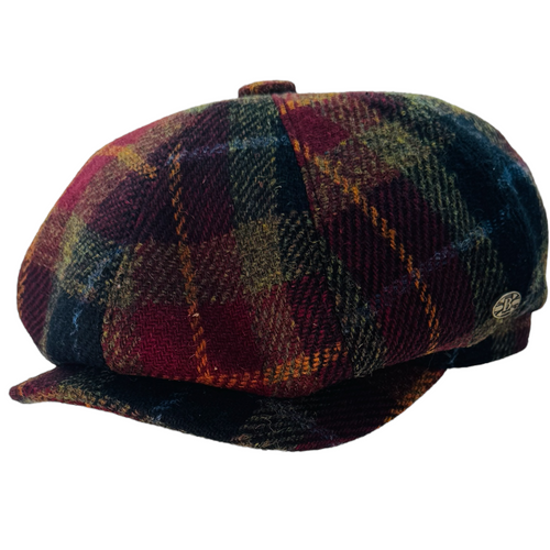 Harris Tweed Wool Newsboy Cap