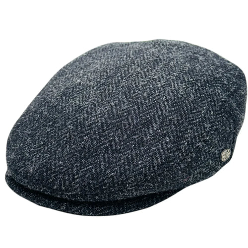 Harris Tweed Herringbone Wool Flat Cap