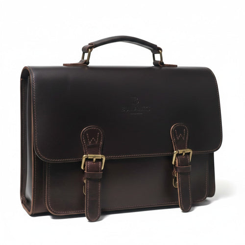 Bullantic Artisan Satchel — Men's Vintage Crazy Horse Leather Briefcase