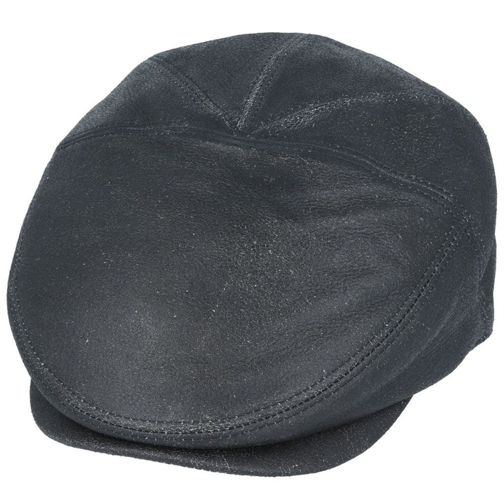 Gladwin Bond Hatters Premium Sheep Skin Bullantic Leather Flat Cap