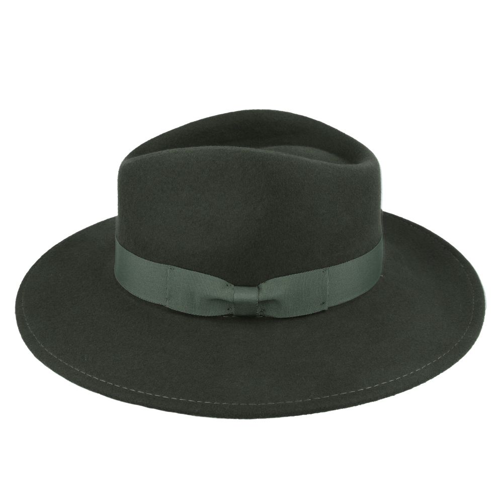 Bullantic Premium Maz Wide Brim Wool Crushable Fedora Hat