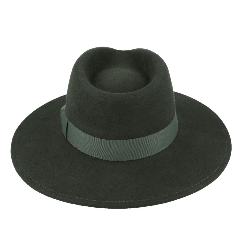 Bullantic Premium Maz Wide Brim Wool Crushable Fedora Hat