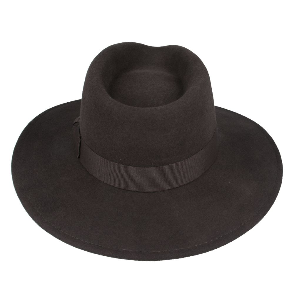 Bullantic Premium Maz Wide Brim Wool Crushable Fedora Hat