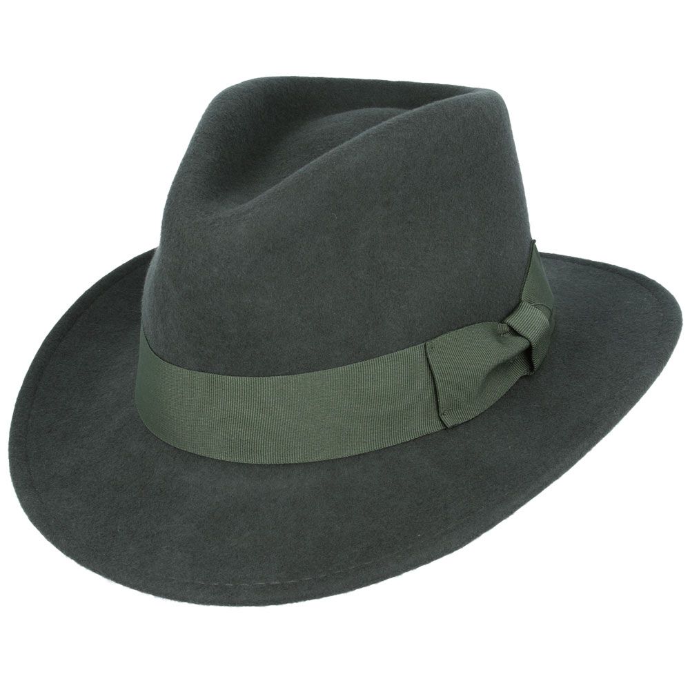Bullantic Wool Felt Crushable Fedora Hat