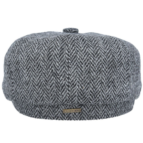 Harris Tweed Wool Herringbone Newsboy Cap