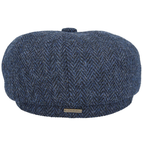 Harris Tweed Wool Herringbone Newsboy Cap