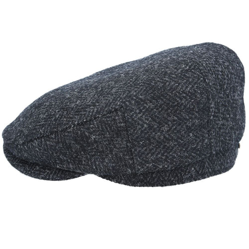 Harris Tweed Herringbone Wool Flat Cap