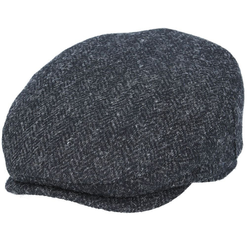 Harris Tweed Herringbone Wool Flat Cap