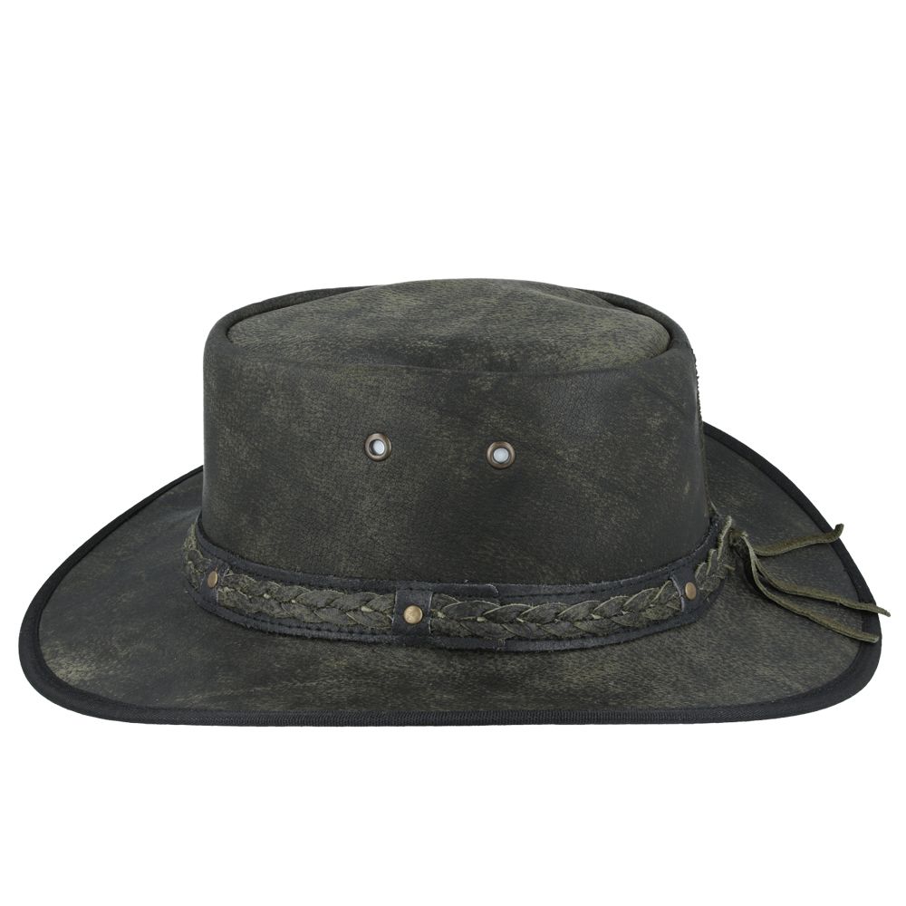 Gladwin Bond Waxed Aussie Bush Style Western Outback Leather Cowboy Hats
