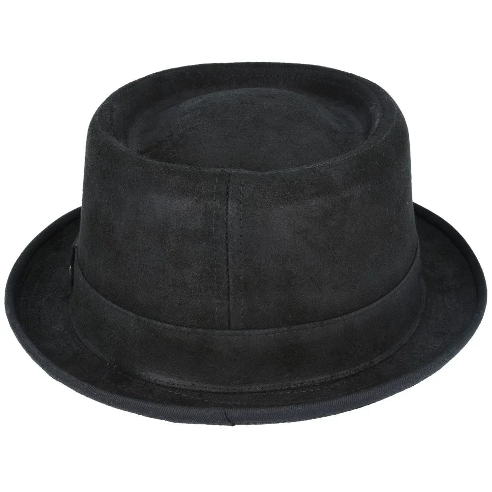 Premium Bullantic Gladwin Bond Leather Pork Pie Hat