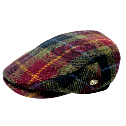 Tartan Harris tweed Flat Cap
