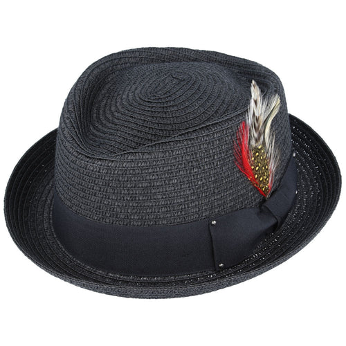 Bullantic Paper Straw Diamond Crown Hat