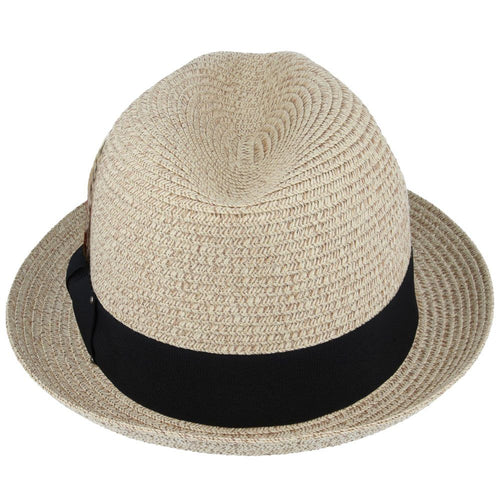 Bullantic Summer Straw C-Crown Fedora Hat