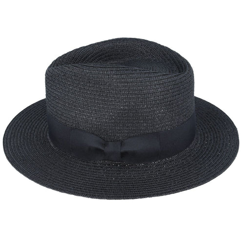 Summer Paper Straw Fedora Hat