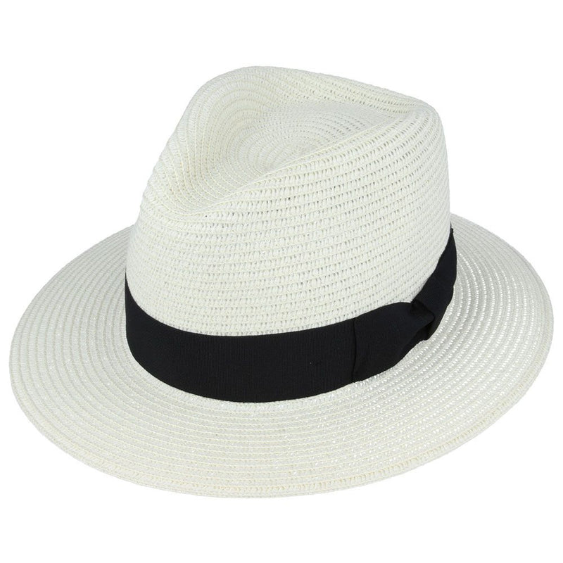 Summer Paper Straw Fedora Hat