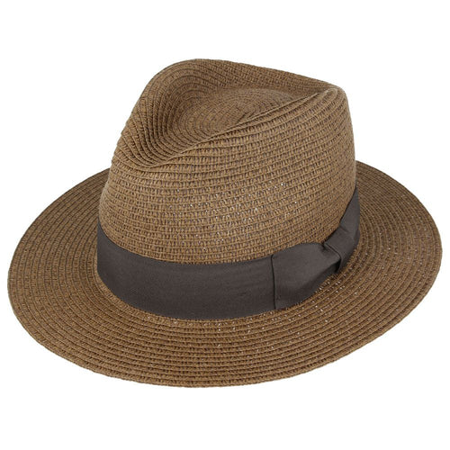 Summer Paper Straw Fedora Hat