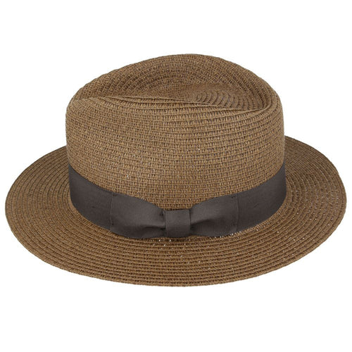 Summer Paper Straw Fedora Hat