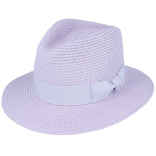 Summer Paper Straw Fedora Hat