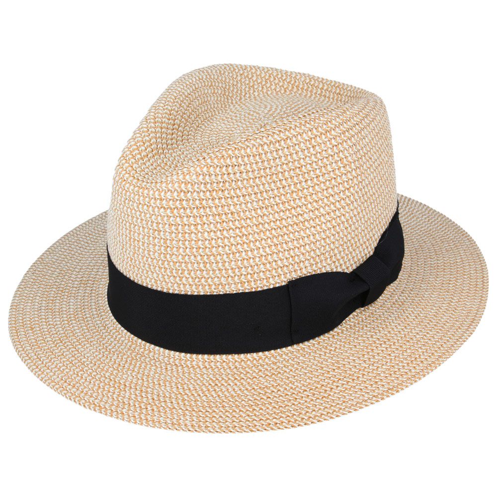 Summer Paper Straw Fedora Hat
