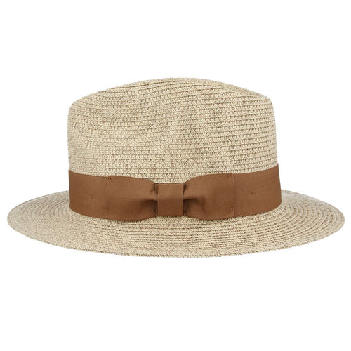 Summer Paper Straw Fedora Hat