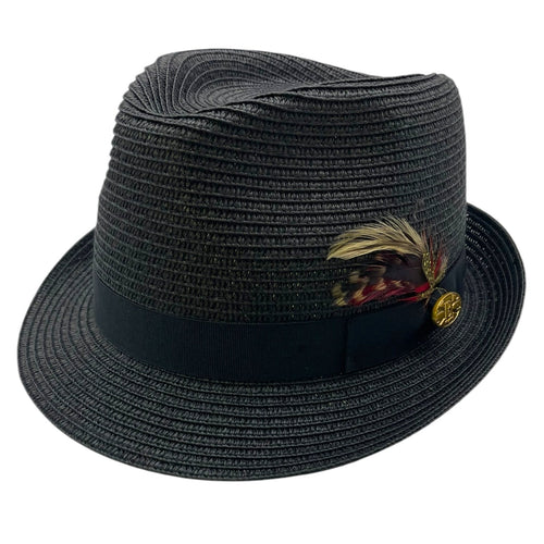 Summer Straw Trilby Hat