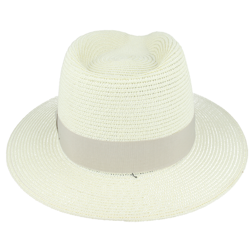 Bullantic Straw Fedora Hat With Band